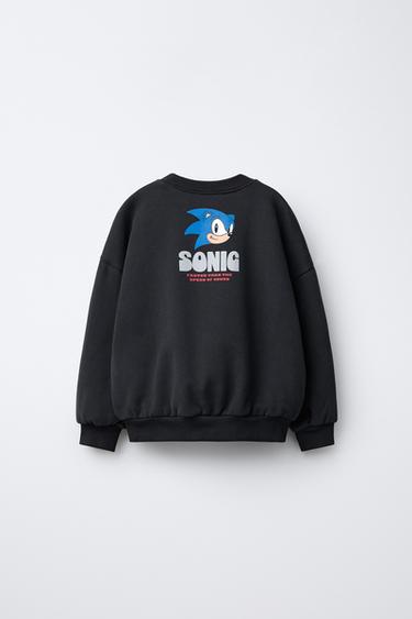 SUDADERA SONIC © SEGA - Gris antracita de Zara