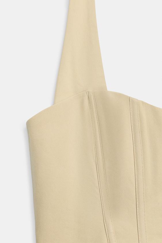 TOP CORSET HALTER - Beige de Zara - Image 6
