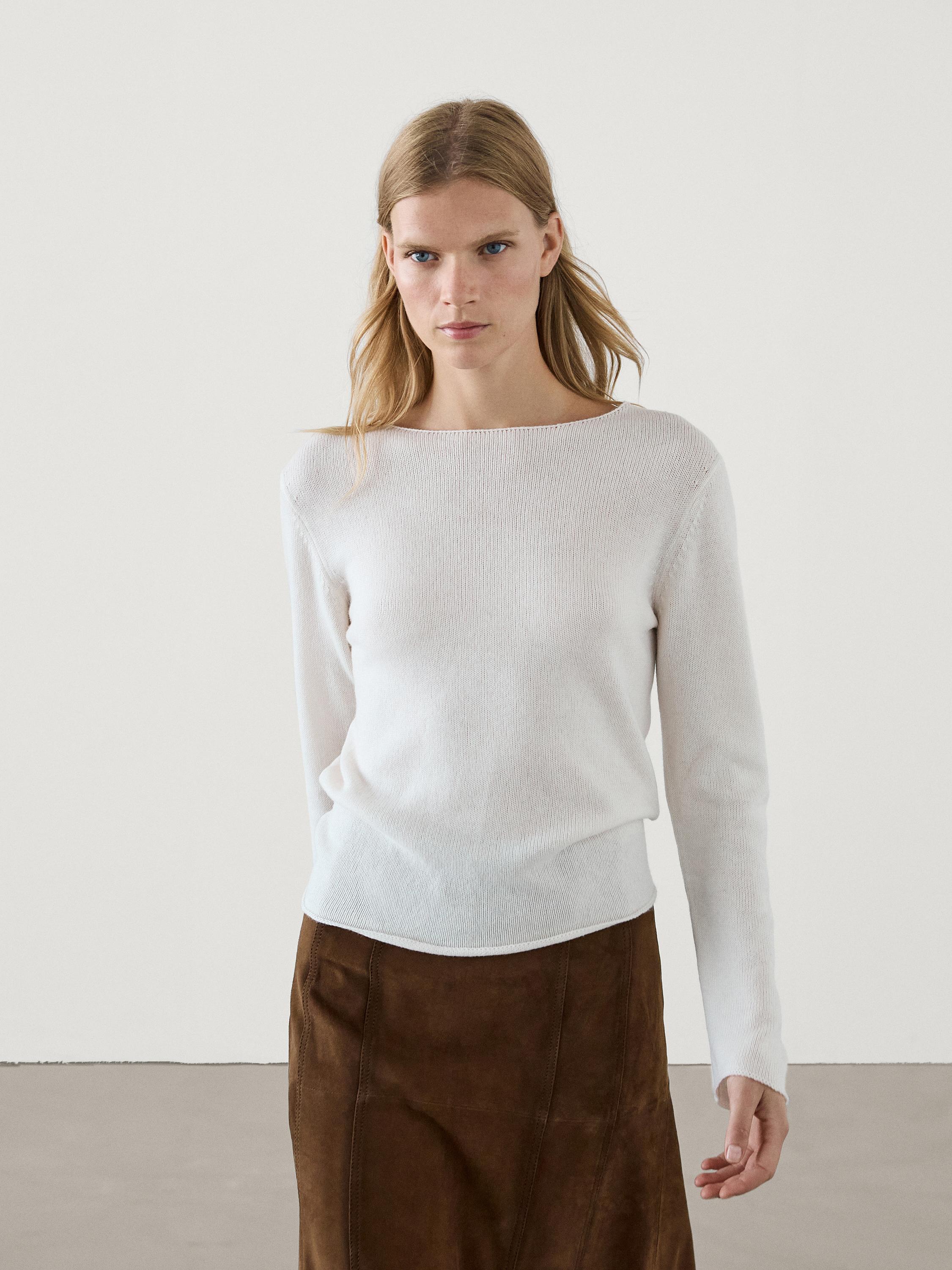 Pull beige femme zara sale