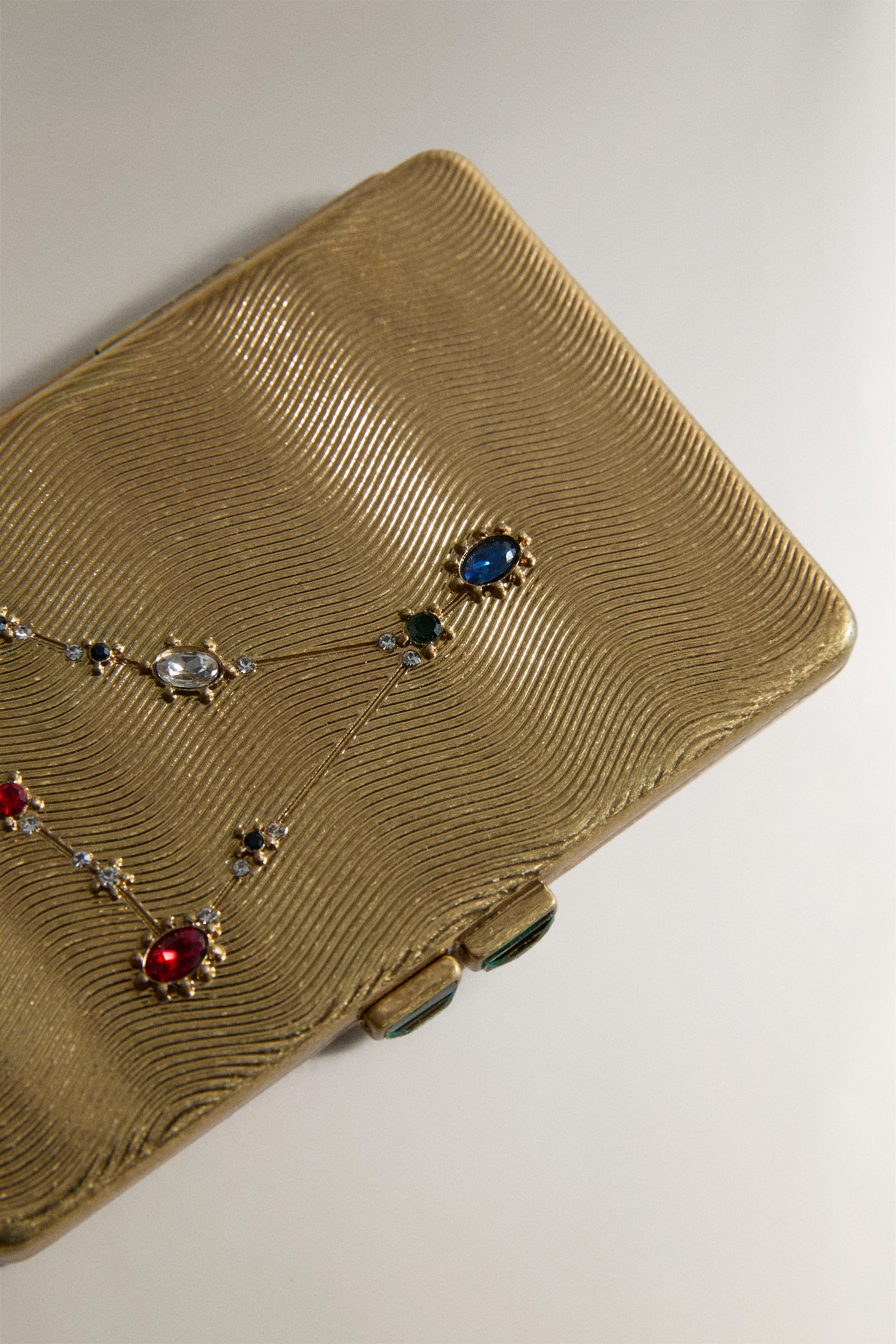 SMALL CAPRICORN MARISA BERENSON MIRROR — Golden