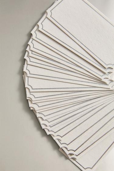 LOT DE MARQUE-PLACES ET CARTES EN MÉTAL - Argent de Zara - Image 2