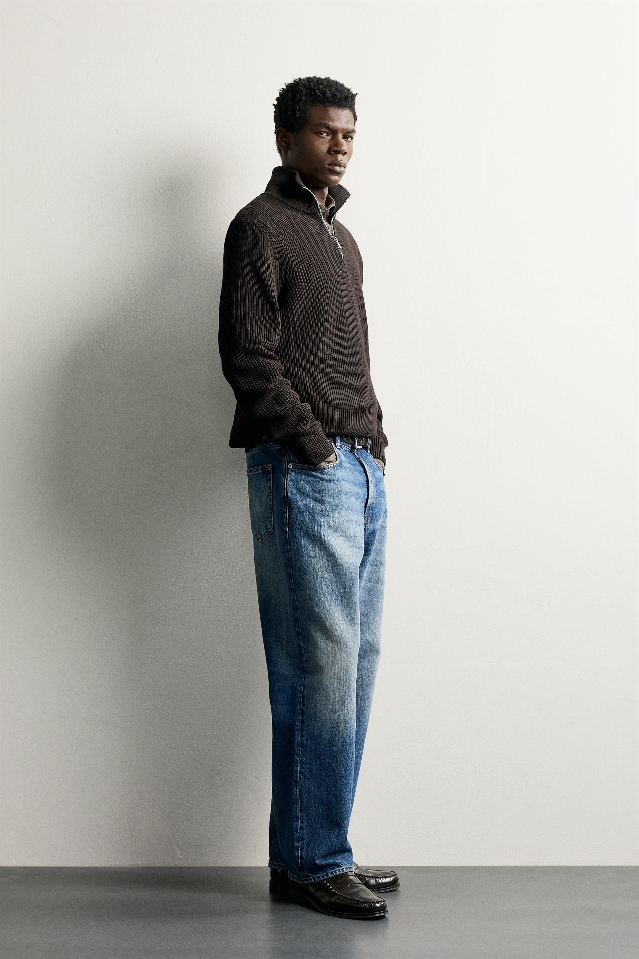 PURL KNIT QUARTER-ZIP SWEATER