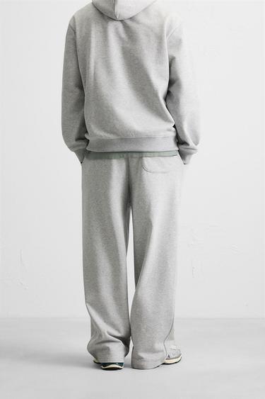 PANTALON DE JOGGING COUPE AMPLE - Gris chiné de Zara - Image 2