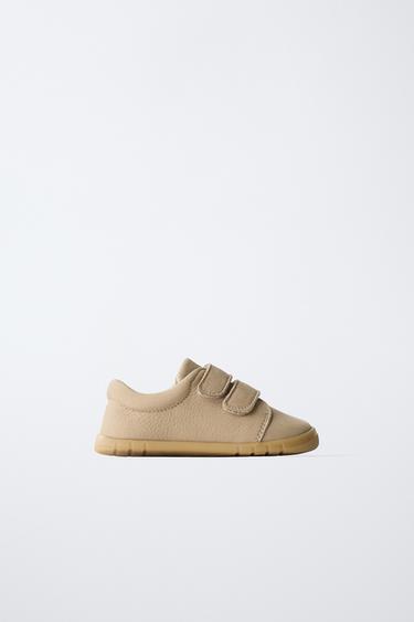 LEATHER BAREFOOT PLIMSOLLS - Sand Brown by Zara