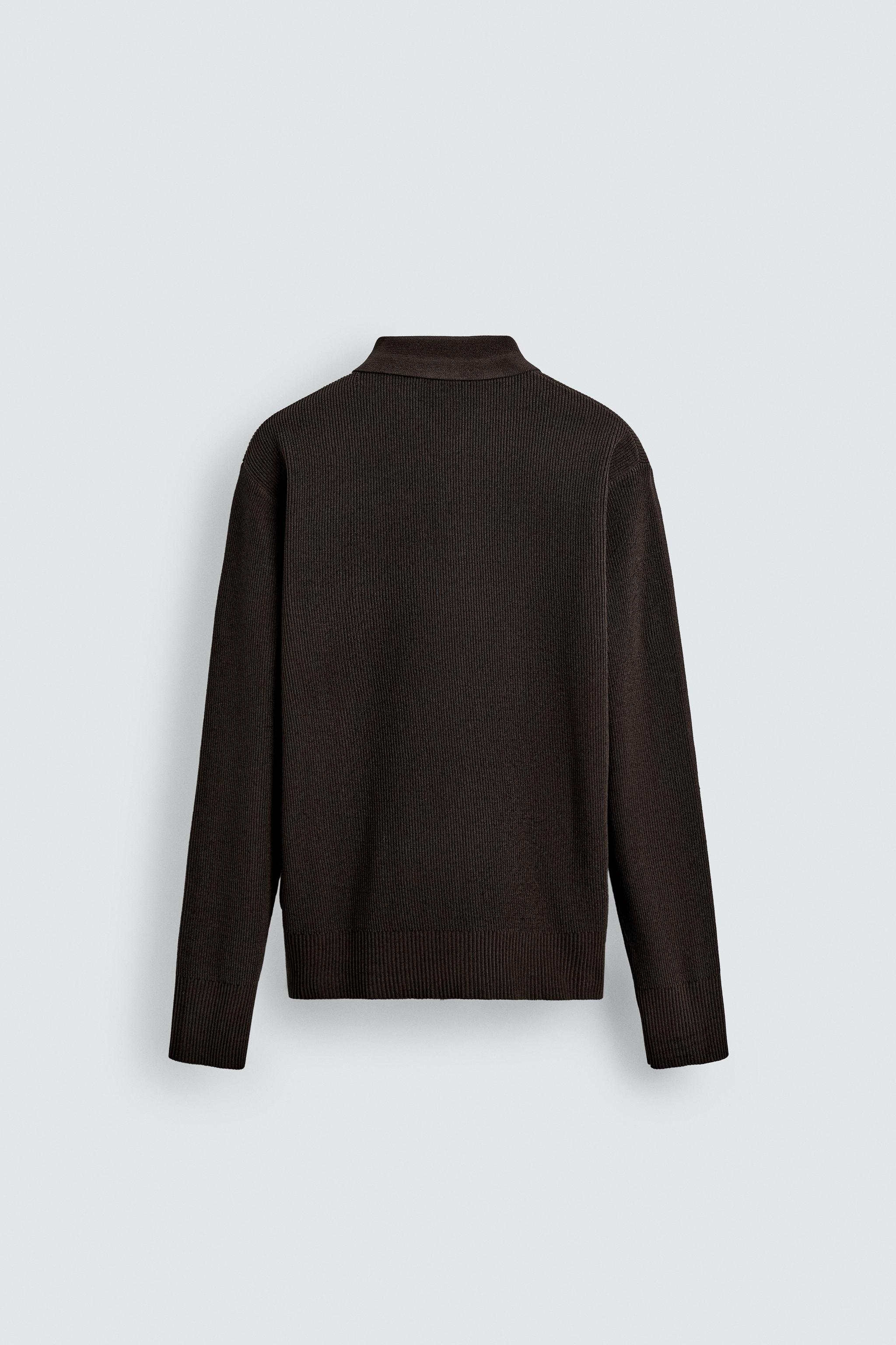 Zara CHENILLE KNIT POLO SHIRT - thumbnail 8 of 8