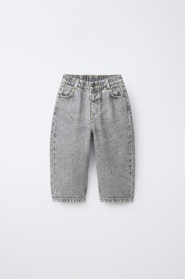 BAGGY RELAXED ACID JEANS - Grijs van Zara