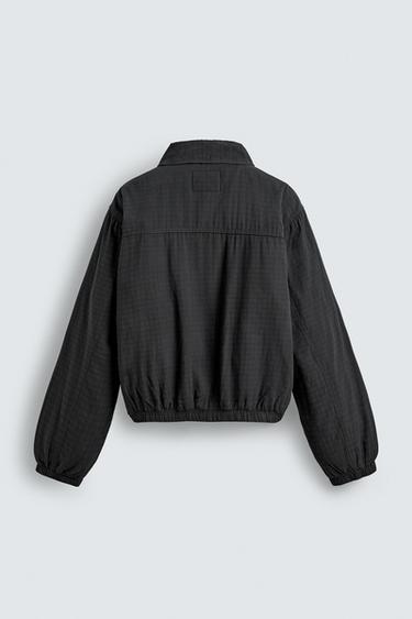 TEXTURED QUILTED JACKET - Charcoal by Zara - Image 8
