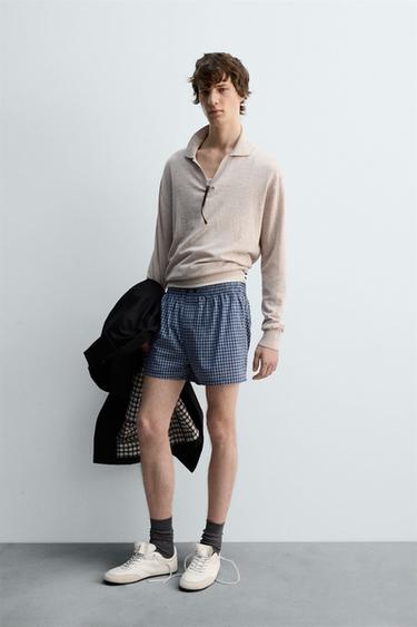 LIMITED EDITION CHECKED POPLIN BOXERS - Multicoloured by Zara - Image 3