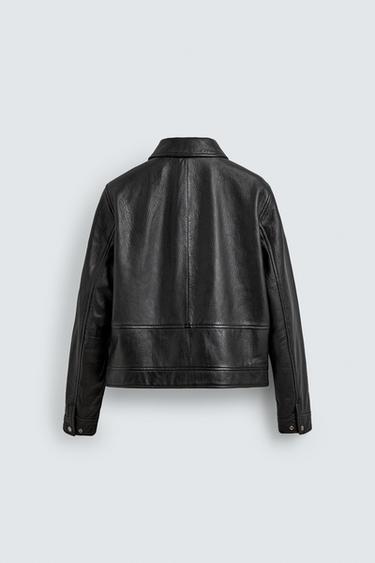 BLOUSON EN CUIR AARON LEVINE X ZARA - Noir de Zara - Image 6