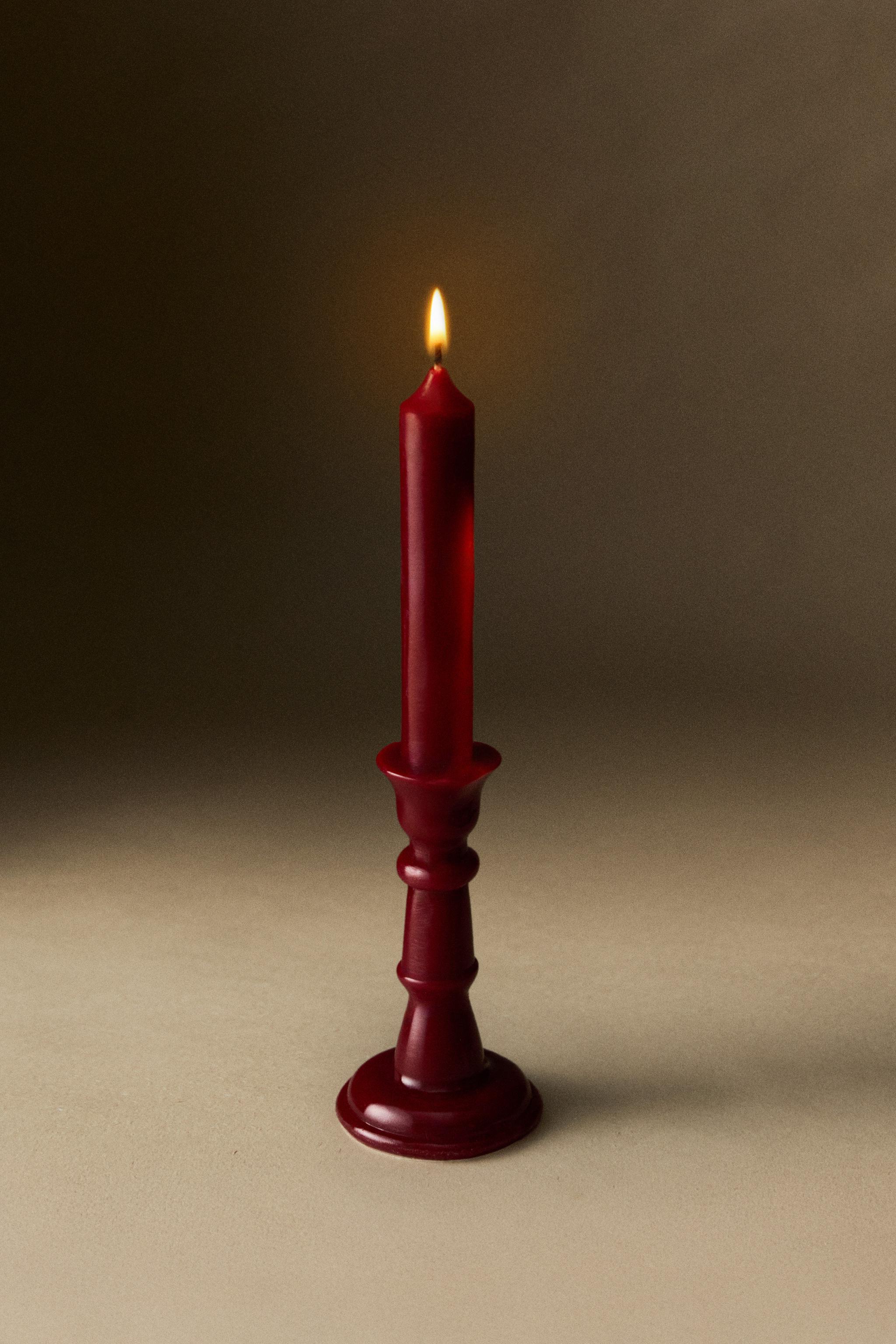 CHRISTMAS DECORATIVE CANDLESTICK CANDLE