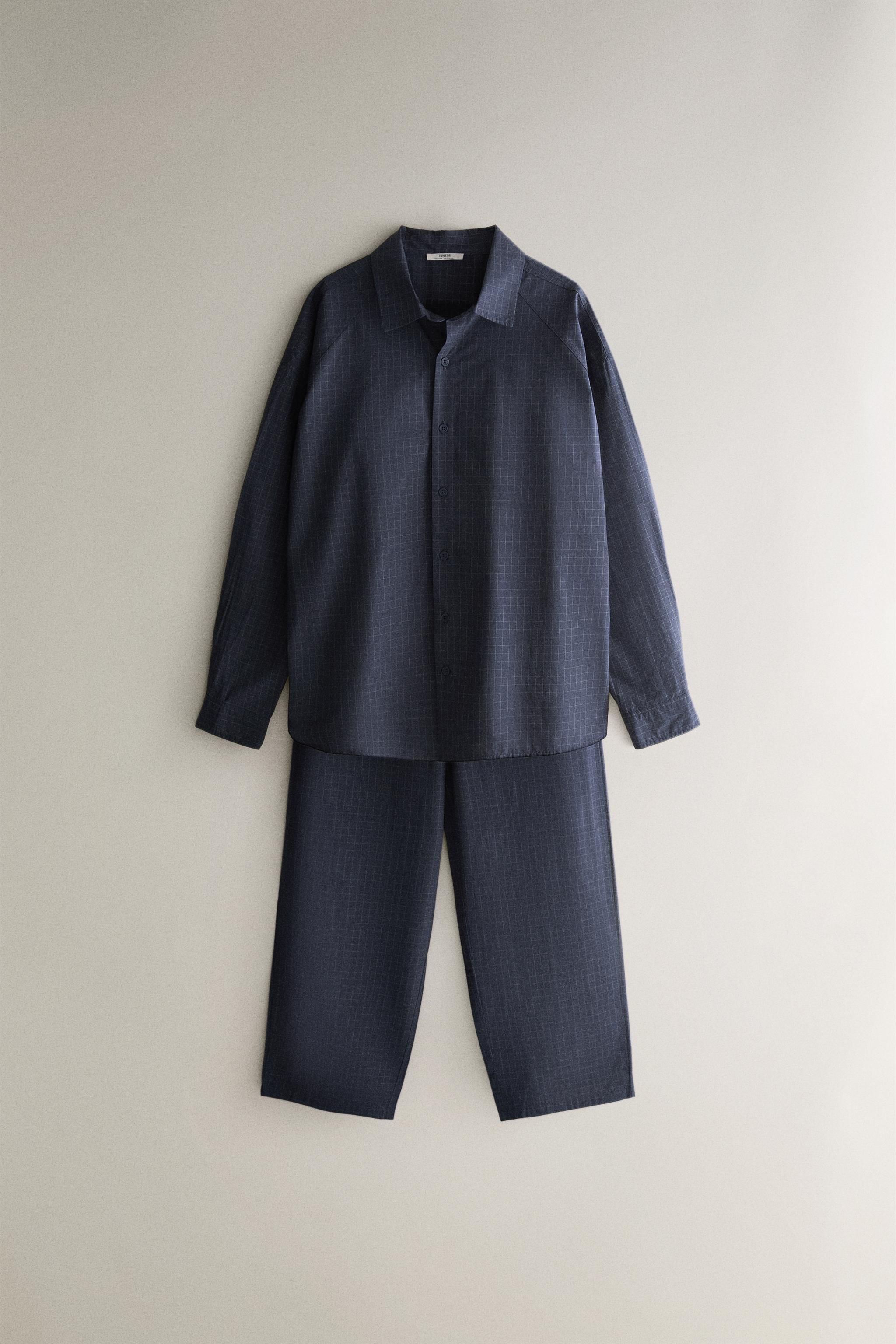 COTTON CHECK TROUSERS