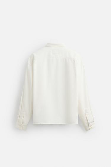 CHEMISE RELAXED FIT - Blanc de Zara - Image 7