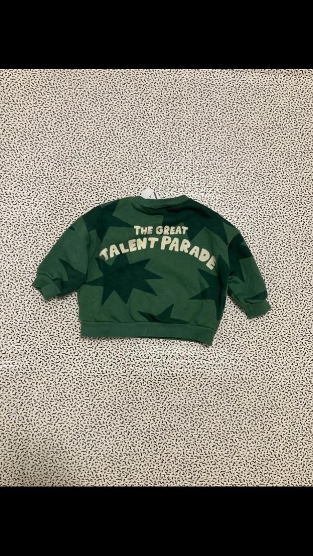 STAR FLOCKING SLOGAN SWEATSHIRT - Image 2