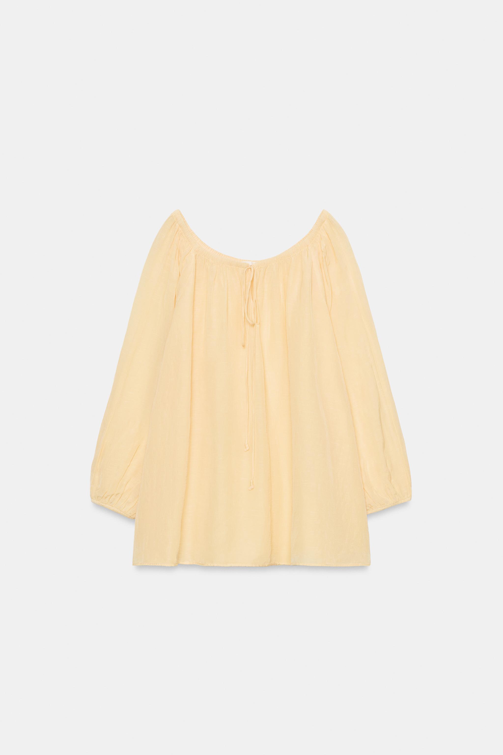 LINEN BLEND BLOUSE ZW COLLECTION