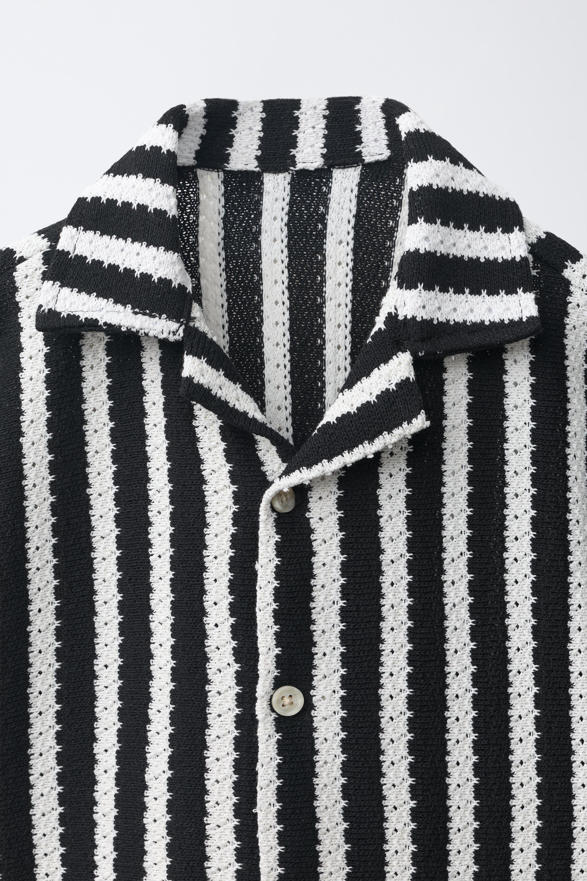 STRIPED KNIT SHIRT