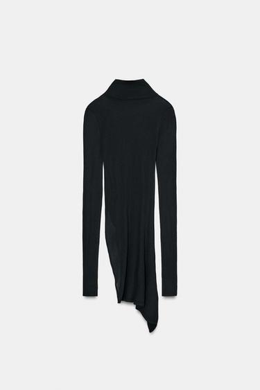 SUPIMA® ASYMMETRIC TOP - Black by Zara
