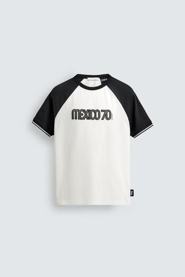 Zara 墨西哥 70 世界盃足球賽拼色 T 恤 - 白色
