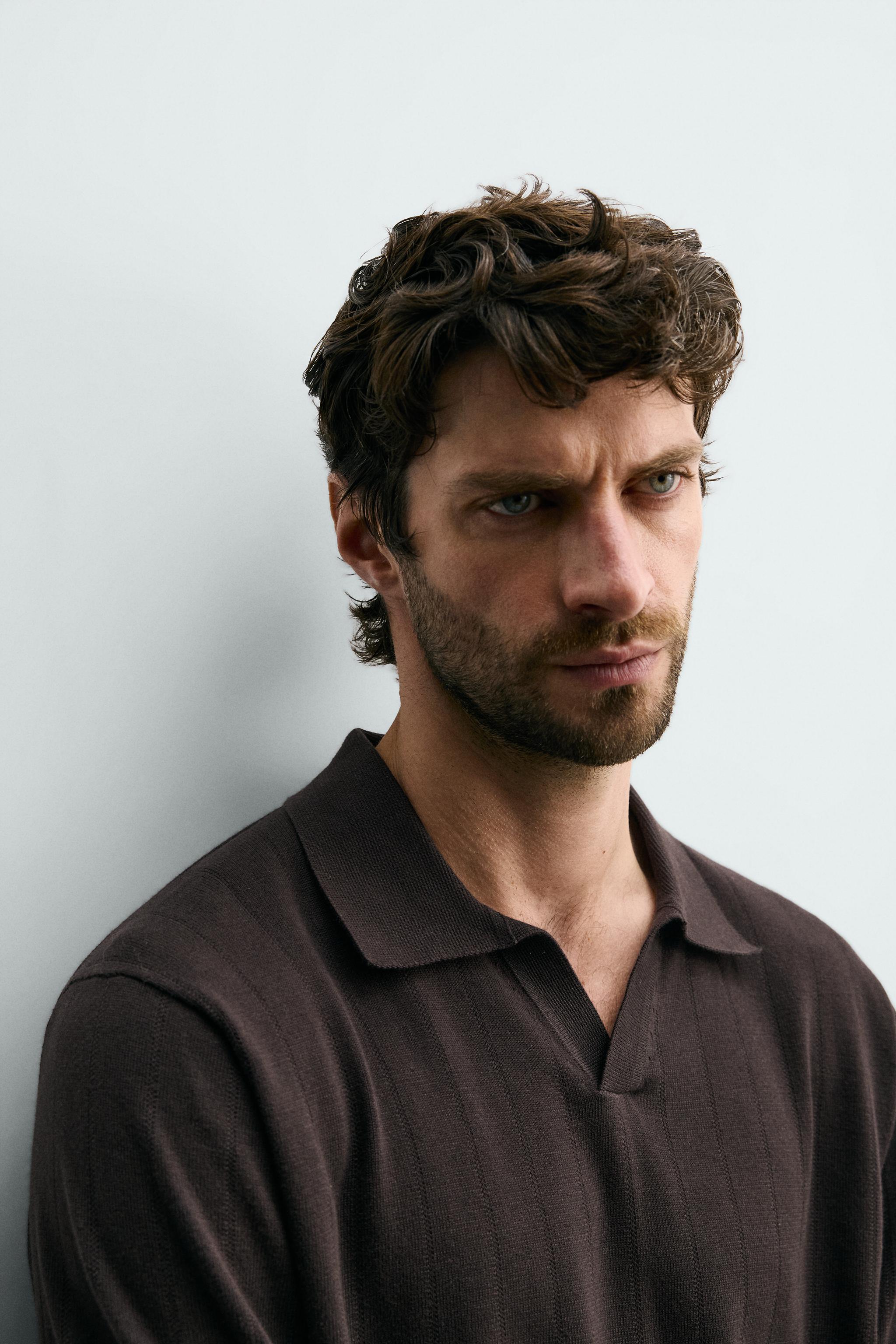POLO EN MAILLE CANNELÉE REGULAR FIT