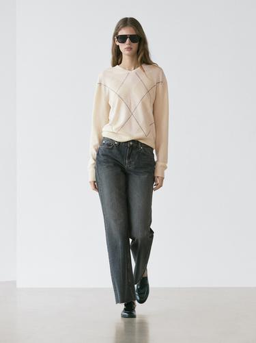 Jeans straight fit - Azul medio de Zara - Imagen 0