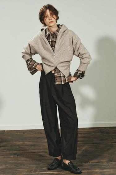 WOOL HOODIE - Beige by Zara