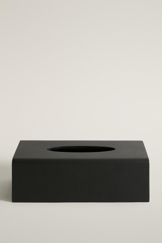 BLACK RESIN TISSUE BOX - Black by Zara - Image 0