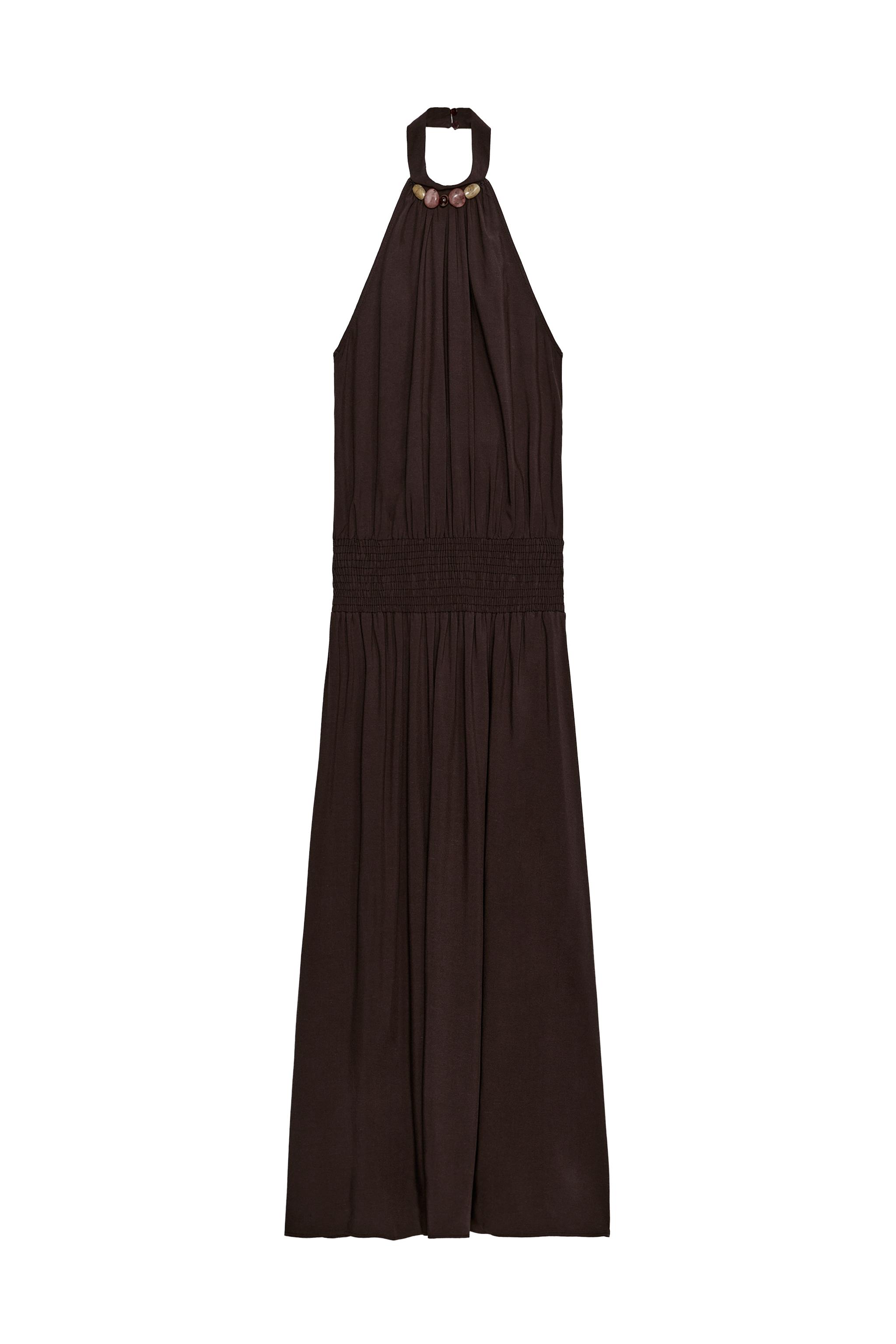 VESTIDO HALTER ABALORIOS