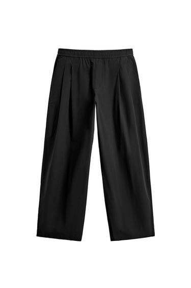 テクニカルバルーンフィットパンツブラックZaraのテクニカルバルーンフィットパンツ - ブラック 