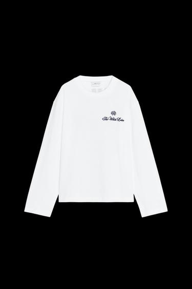 T-SHIRT THE WHITE LOTUS - Weiß von Zara