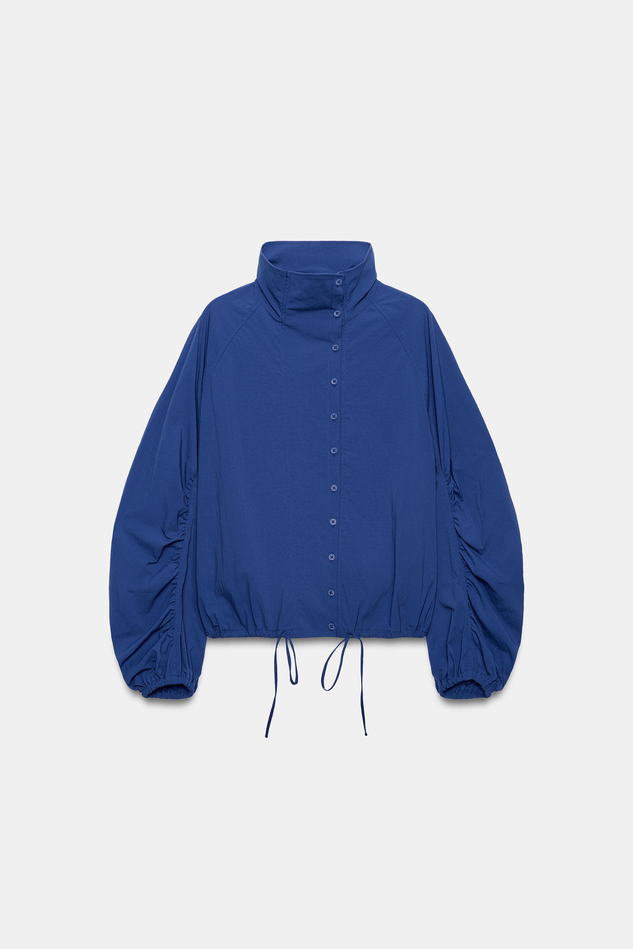 BUTTONED NYLON JACKET