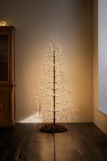Zara LED LIGHT CHRISTMAS TREE (70.9") - Brown