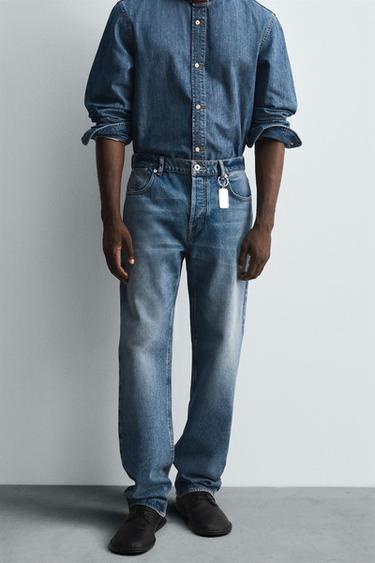 JEAN COUPE DÉCONTRACTÉE ÉDITION LIMITÉE - Bleu moyen de Zara