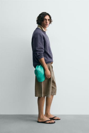 PULL STRUCTURÉ BOUCLÉ - Violet poudré de Zara - Image 3