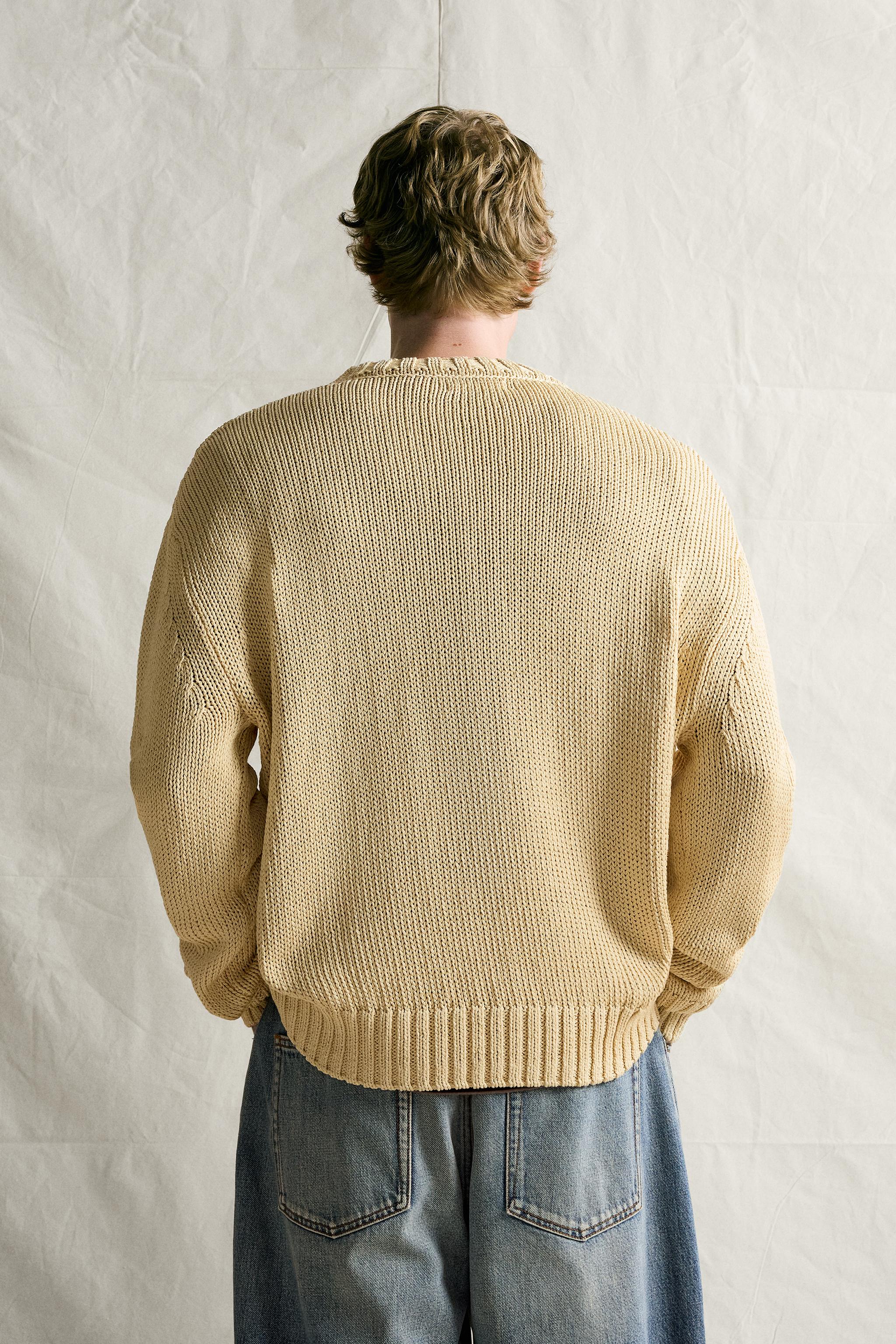 100% MERCERIZED COTTON SWEATER