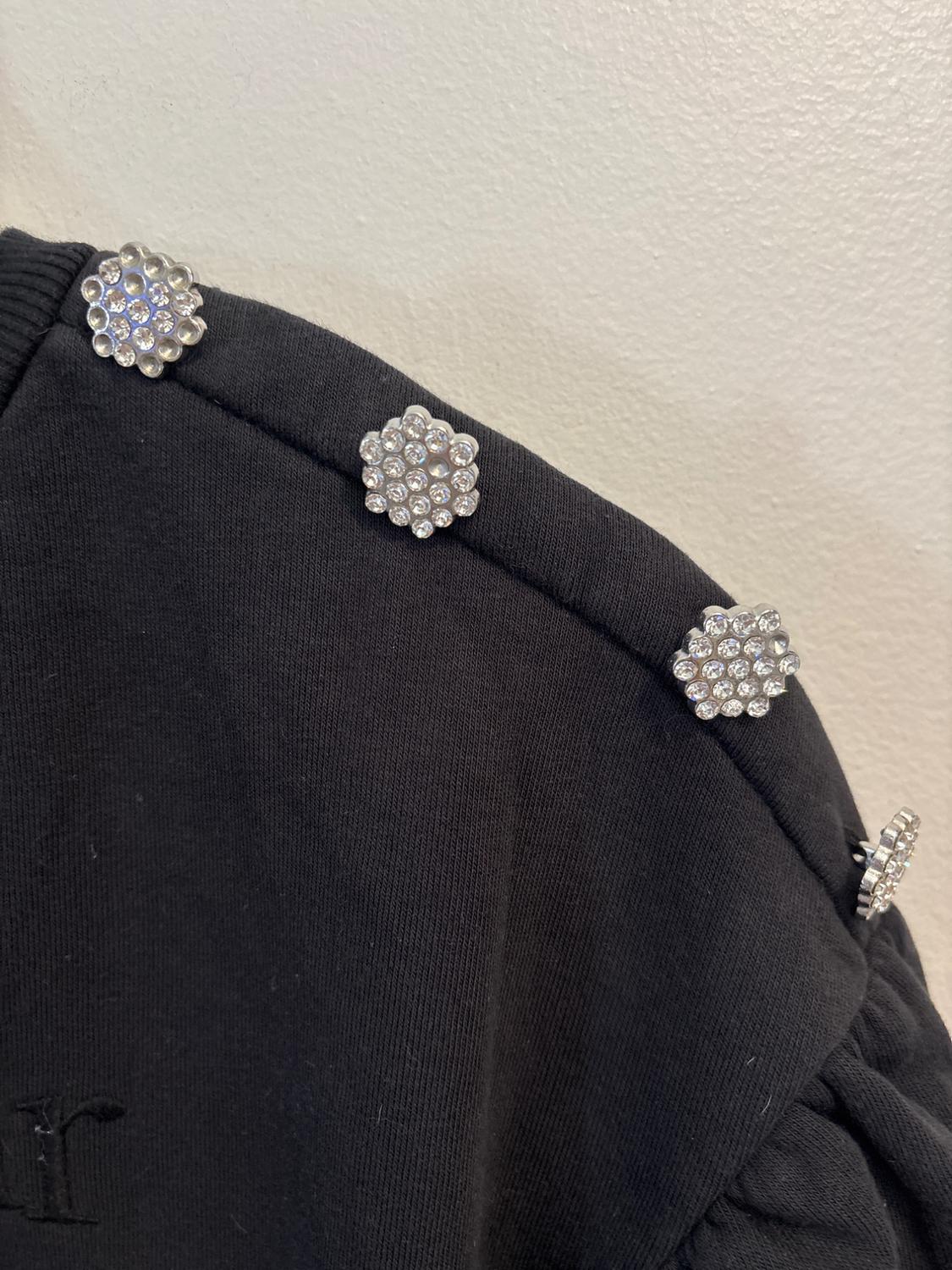PUFF SLEEVE EMBROIDERED SWEATSHIRT - Image 3