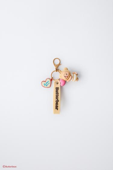 BUTTERBEAR © TEDDY BEAR KEY RING - Light brown by Zara - Image 0