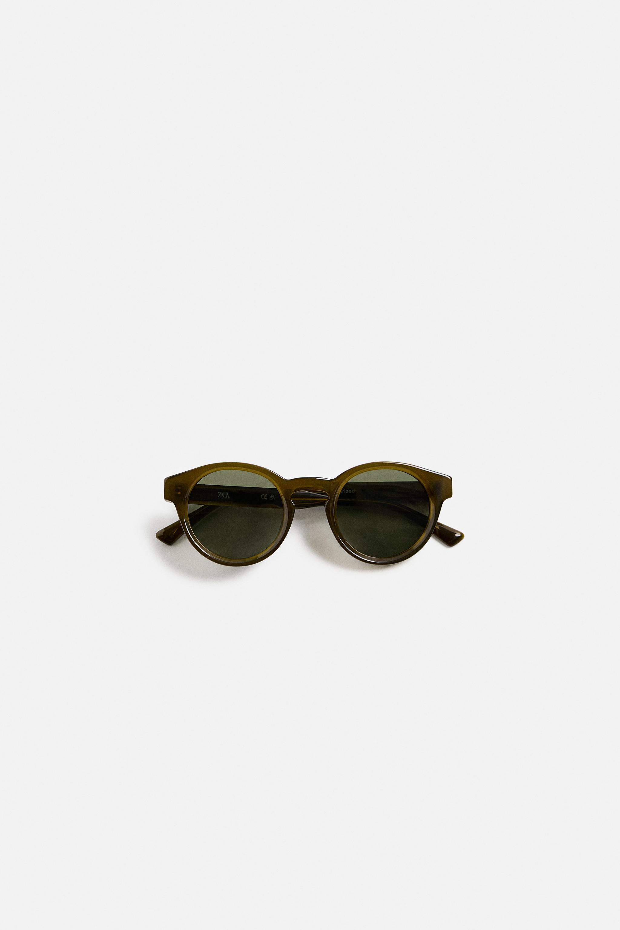 ラウンドサングラス - グリーン | ZARA Japan / 日本