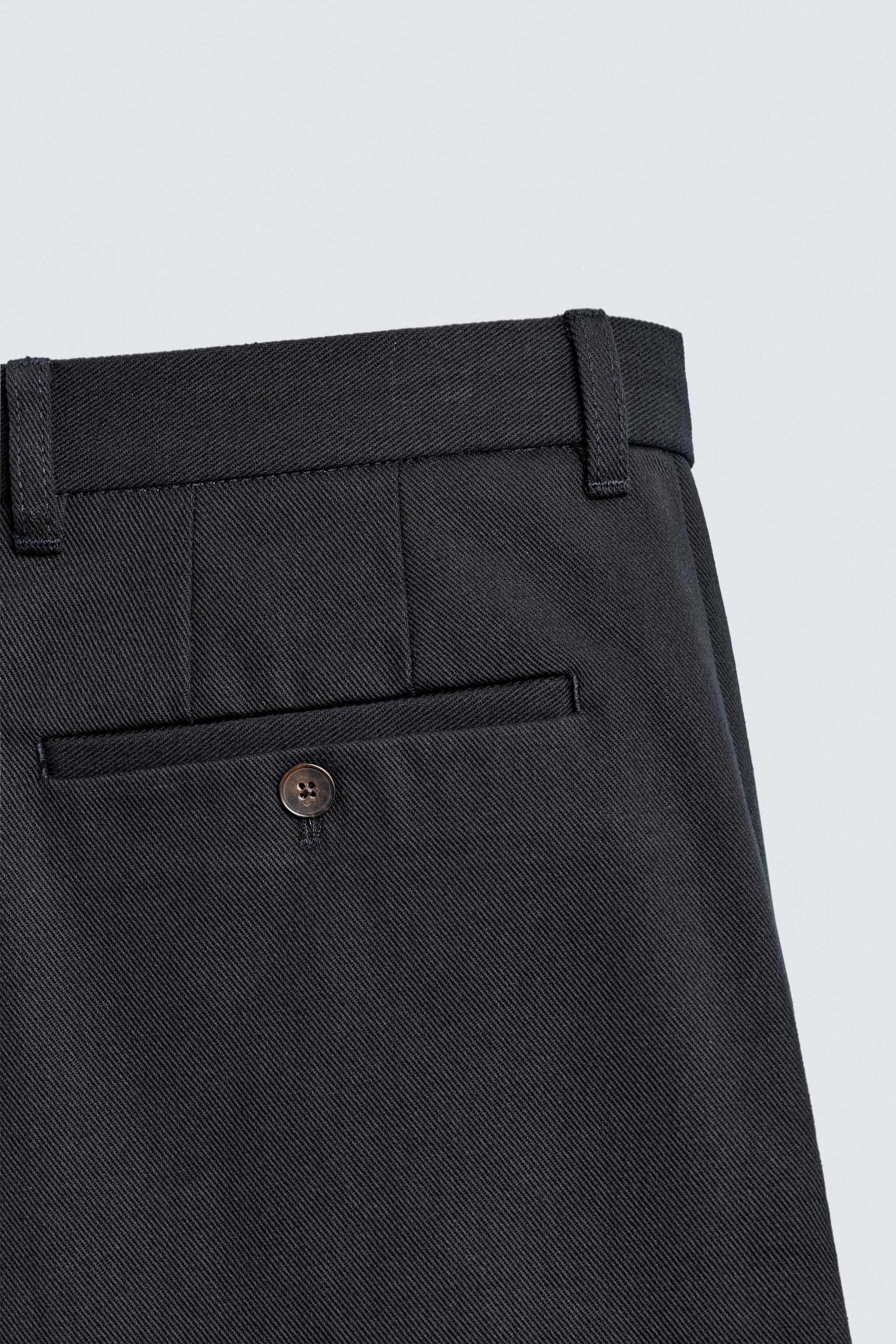 PANTALON STRAIGHT FIT STRUCTURÉ