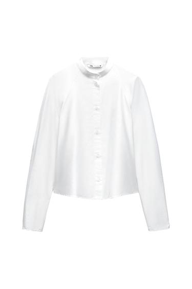 FITTED POPLIN SHIRT ZW COLLECTION