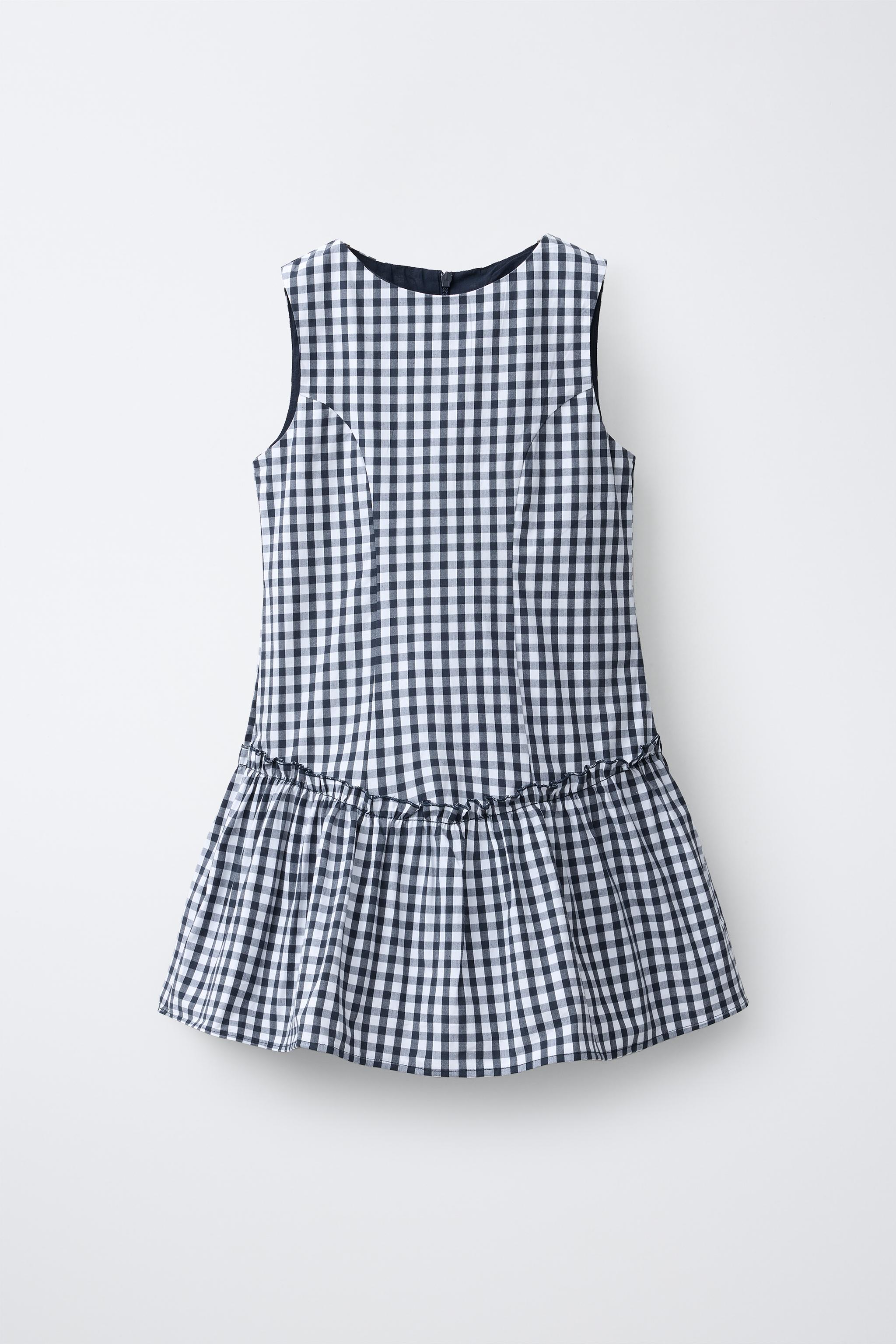 PLAID PRINT DRESS