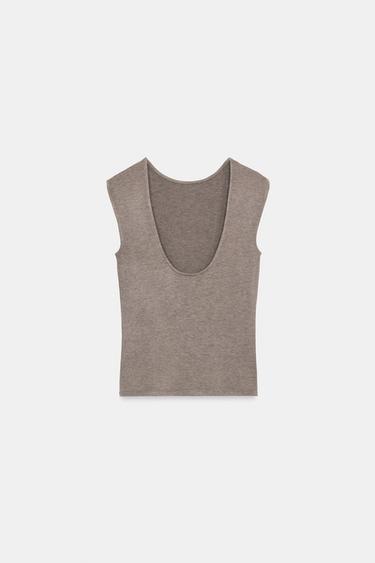 BACKLESS TOP - brown vigore by Zara - Image 6