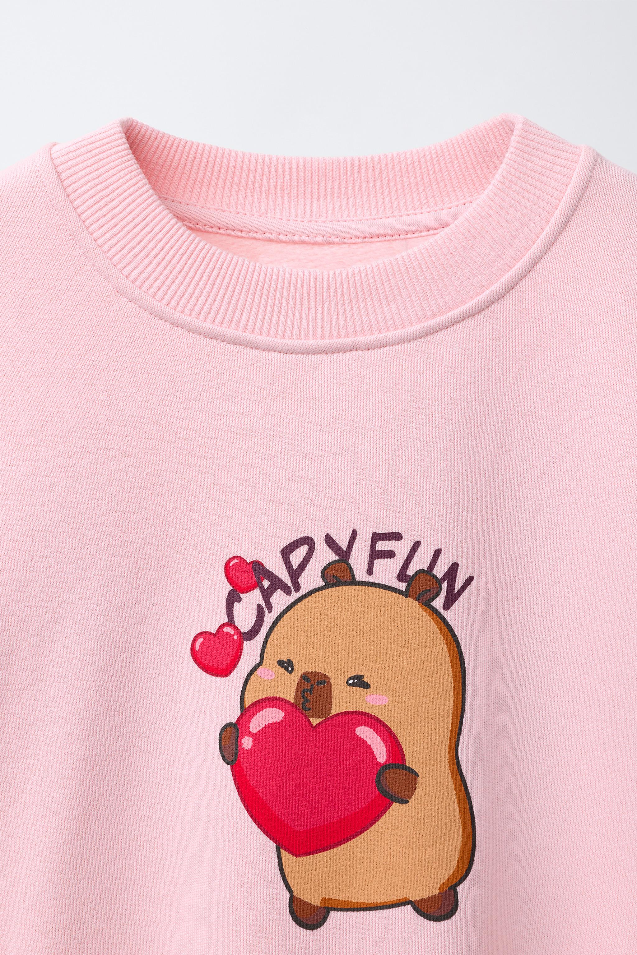 CAPYBARA CAPYFUN © SWEATSHIRT - Pink | ZARA Canada