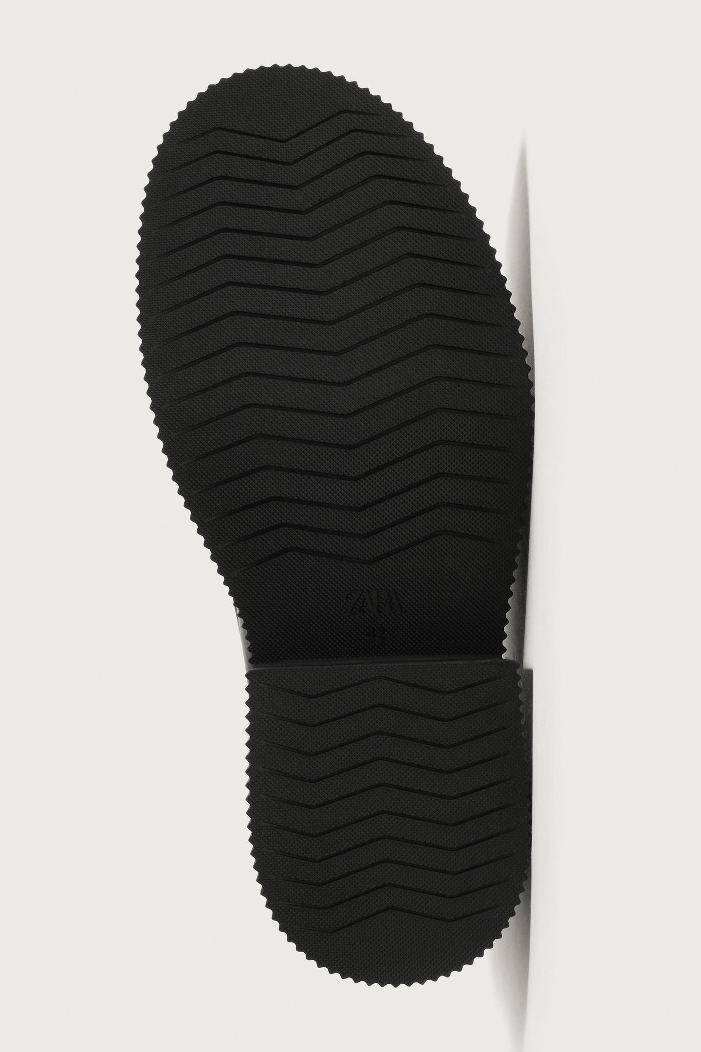 Мужские туфли Zara Chunky Penny, цвет: Чёрный — фото 4
