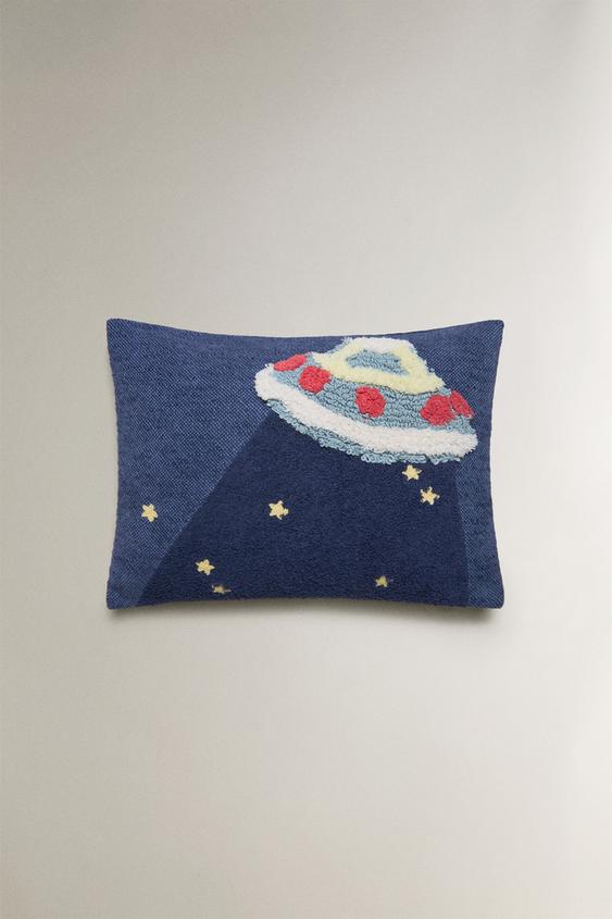 CAPA DE ALMOFADA INFANTIL DISCO VOADOR - Azul da Zara - Imagem 0
