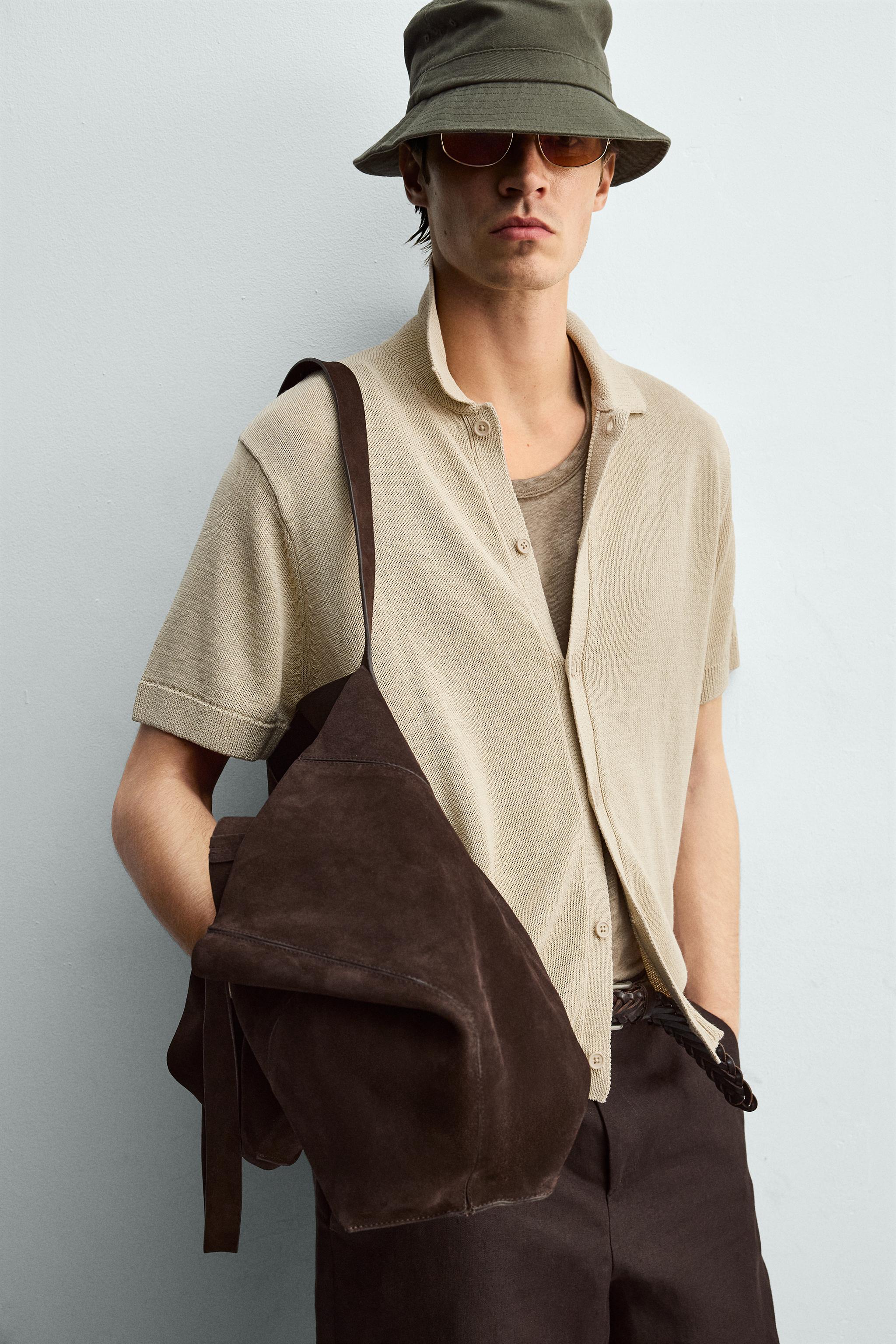 RELAXED FIT KNIT SHIRT