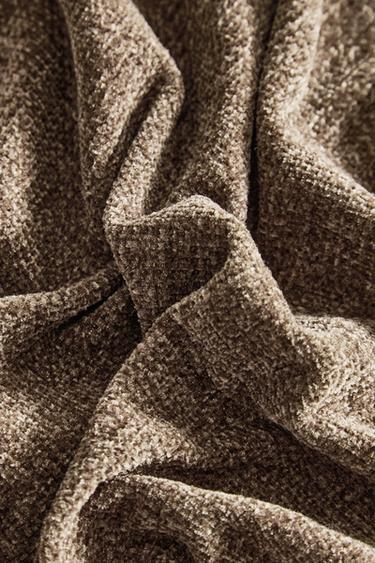 CHENILLE THROW - Khaki by Zara