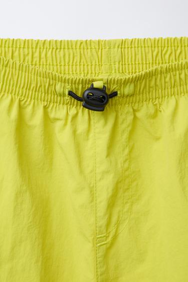 6-14 YEARS/ PLAIN SWIM BERMUDA SHORTS - Mustard by Zara - Image 2