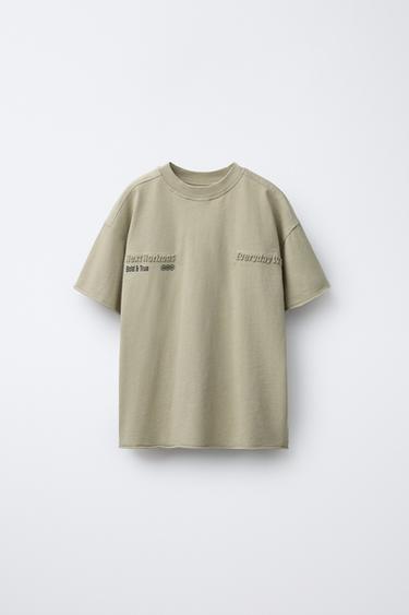 تيشرت بطبعة منقوشة - stone الخاص بـ Zara - صورة 0