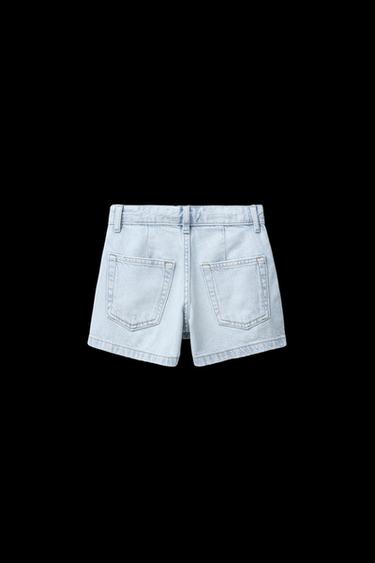 DENIM BERMUDA SKIRT - Light blue by Zara