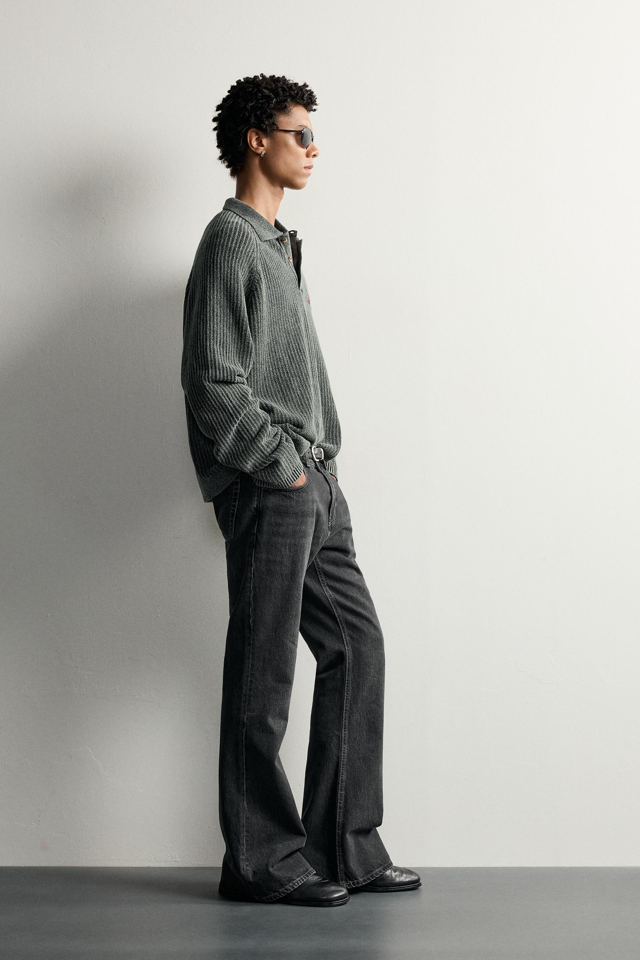 POLO EN MAILLE À ZIP ET BRODERIES