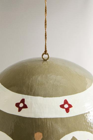 DÉCORATION SAPIN BOULE ÉTOILE PAPIER NOËL - Vert clair de Zara - Image 3